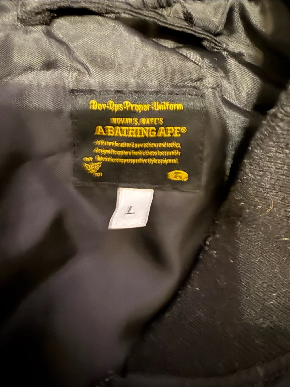 Bape Bomber jacket sz L